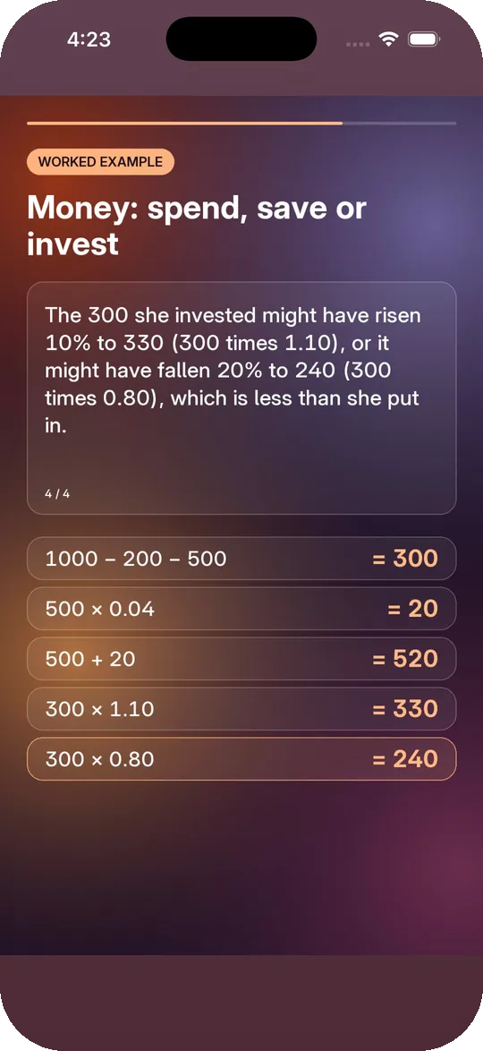 Every lesson streams in seconds, even on slow data.